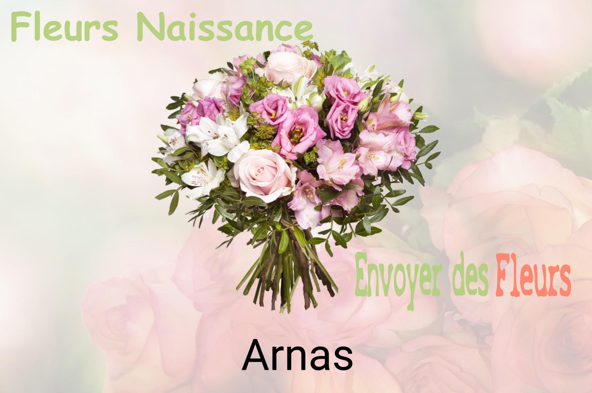 Bouquet de fleurs de naissance livré à Arnas